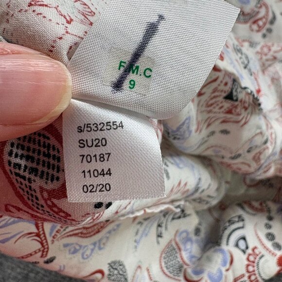 Ann Taylor Factory Top Womens M Paisley Button-Up Shirt Boho Fairy Business - Picture 12 of 13